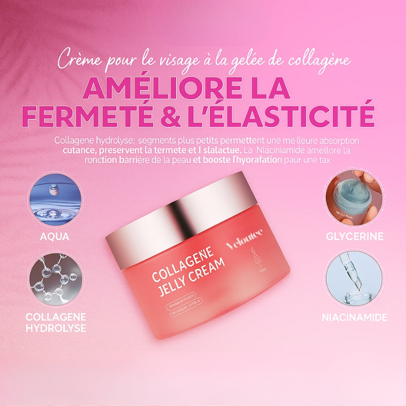 CollaGlow™ – Crème Visage Raffermissante au Collagène Hydrolysé