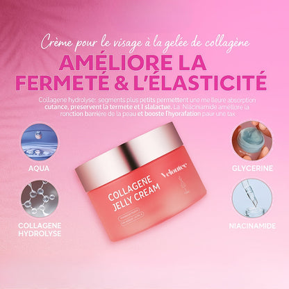 CollaGlow™ – Crème Visage Raffermissante au Collagène Hydrolysé