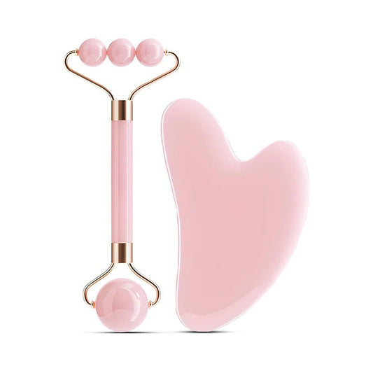 JadeGlow™ – Rouleau de Jade & Gua Sha